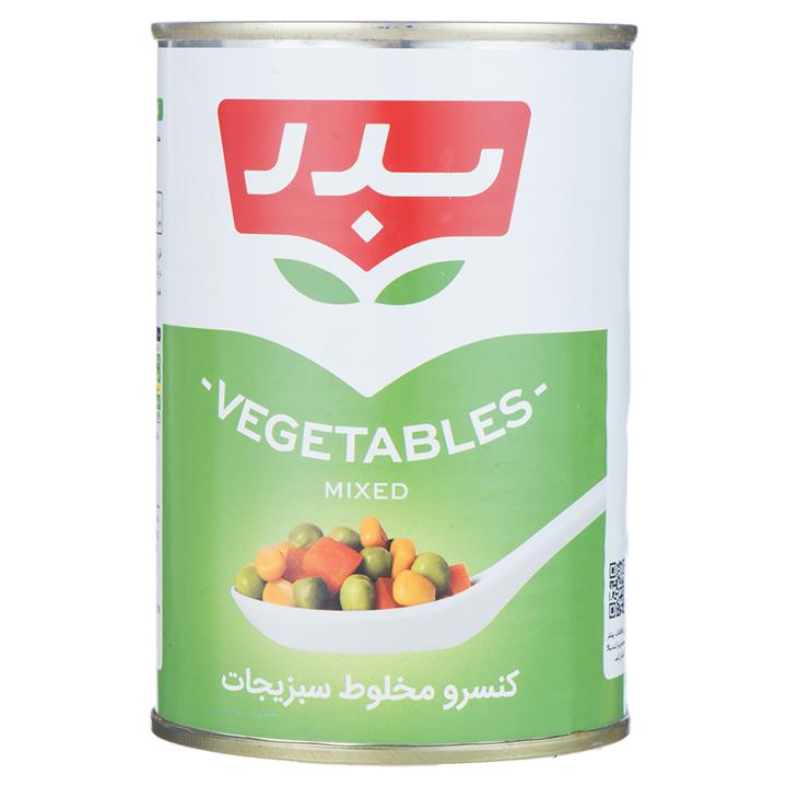 کنسرو مخلوط سبزیجات بدر مقدار 430 گرم Badr Canned Mixed Vegetables 430gr